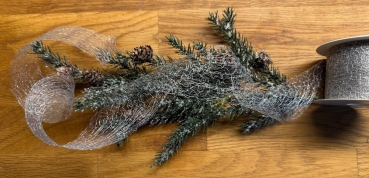 Band Spider (Gitterband) silber